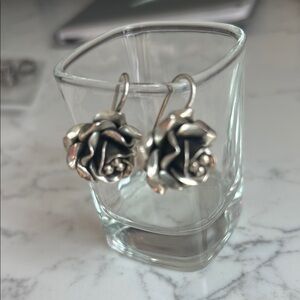 Sterling silver pierced earrings